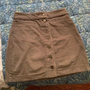 Brown corduroy Wilfred Free (Aritzia) Karmen mini-skirt